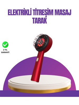 İsmiyle Al Kırmızı LED Işıklı Saç Derisi Masaj Aleti
