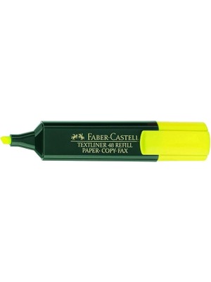 154807 - Fosforlu Kalem 48 Sarı, Doldurulabilir, Textliner Superfluorescent, 10 Adet