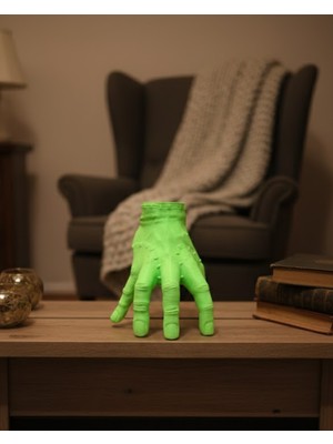 İntora 3D Dekoratif Yeşil El Obje 27X22 cm Sanatsal ve Iddialı Aksesuar