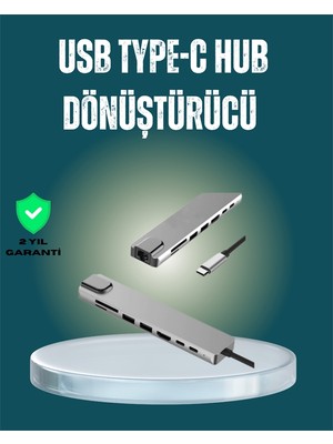 İsmiyle Al Usb‑c Çoklu Bağlantı Merkezi – 5 Gbps, 100‑240 V, Sağlam Eloksal Tasarım