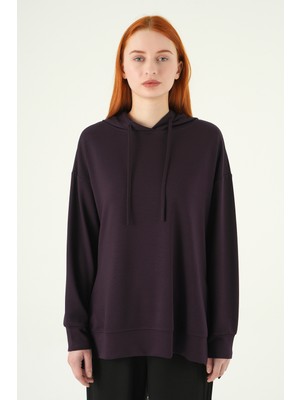 Rays Mürdüm Kapüşonlu Tunik 8309A