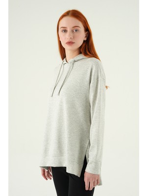 Rays Karmelanj Kapüşonlu Tunik 8309A