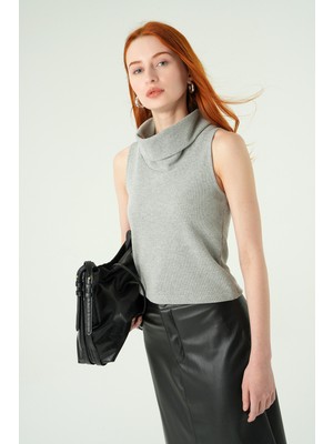 Rays 3118A Sıfır Kol Tişört Gri