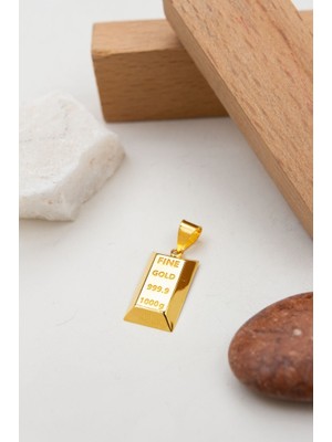 Latif Kuyumcu 22 Ayar Altın Külçe Kolye Ucu LKKLY1218