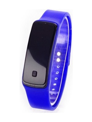 İsmiyle Al Siyah Ekranlı LED Kol Saati (Mavi)