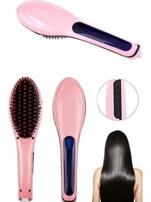 İsmiyle Al Saç Fırça Akıllı LCD Ekran Pratik Saç Düzleştirici Tarak Pratik Taşınabilir