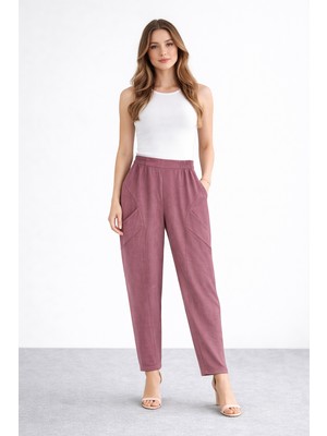 5595 Sentez Dudi Keten Havuç Pantolon