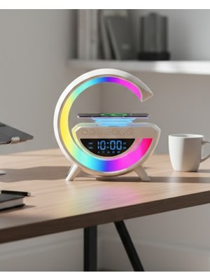 İsmiyle Al Modern Rgb Işıklı Kablosuz Hoparlör Uzun Süreli Müzik Keyfi