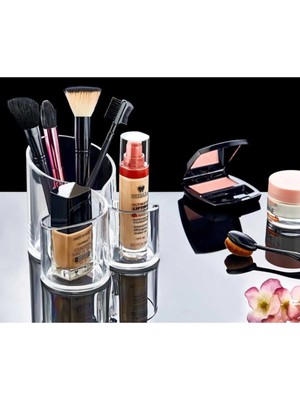 İsmiyle Al Makyaj Organizeri Şeffaf - 3 Gözlü