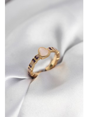 İsmiyle Al Gold Renk Mineli Su Kabağı Model Kadın Yüzük