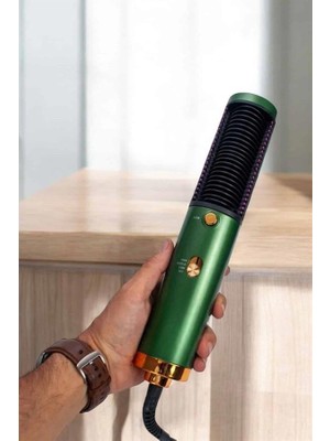 İsmiyle Al Fön Tarak Saç Düzleştirici Üflemeli Fön Makinesi Sıkı Dişli Taşınabilir