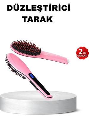 İsmiyle Al Dijital Ekranlı Seramik Saç Düzleştirici Tarak – 5 Kademeli Isı Ayarı, Iyon Kontrollü