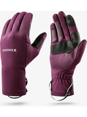 Decathlon Forclaz Dokunmatik Trekking Eldiveni - Bordo - Mt500
