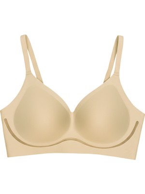 Cottonhill Seamless Bra - Air | Ten Lazer Kesim Dikişsiz Dalga Şerit Detaylı Balensiz Kadın Sütyen