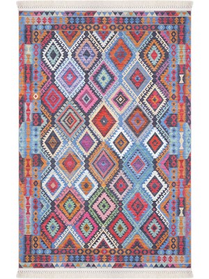 Cool Halı Anatolia Dokuma Bohem Kilim Etnik Desen Anadolu Motif Vintage Kilim Yıkanabilir Pamuklu Şönil Kilim