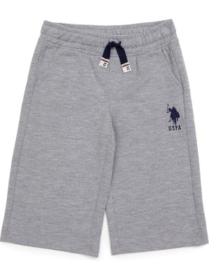 Lumberjack U.s. Polo Assn. Erkek Çocuk Kapri Gri Melanj Rahat Kesim Yazlık Tasarım