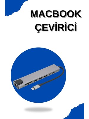 İsmiyle Al Çevirici Dönüştürücü Adaptör Macbook 3 In 1 Type-C To Hdmı USB 3.0