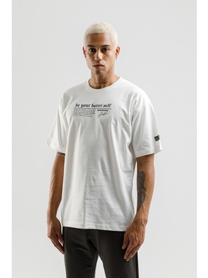 Airlife Better Self Rahat Kesim Erkek Tişörtü Beyaz