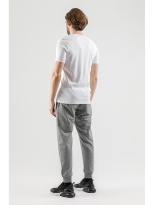 Airlife Sportswear Fv 9 I V Yakalı Esnek Erkek Tişörtü Beyaz