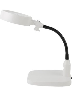 Indispensablely Masaüstü 10X LED Işıklı Büyüteç Okuma El Sanatları Onarım Büyüteç 7765