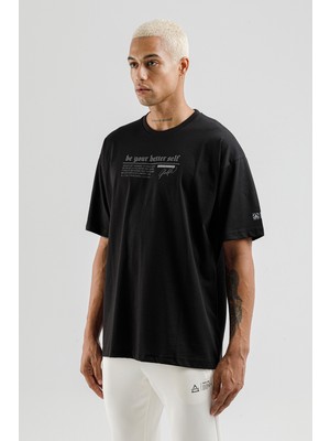 Airlife Better Self Rahat Kesim Erkek Tişörtü Siyah