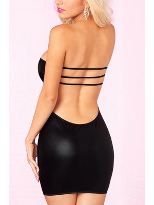 Liyuza Straplez Bayan Seksi Elbise