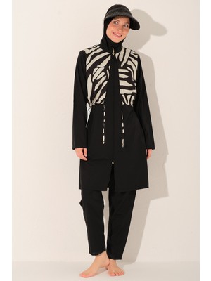 Alfasa Tivina Crop Görünümlü Tesettür Mayo - ALF26248