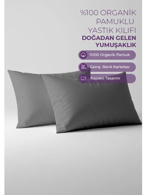 Days In Colours %100 Pamuk Ranforce 2'li Yastık Kılıfı Seti - Dolmabahçe Serisi