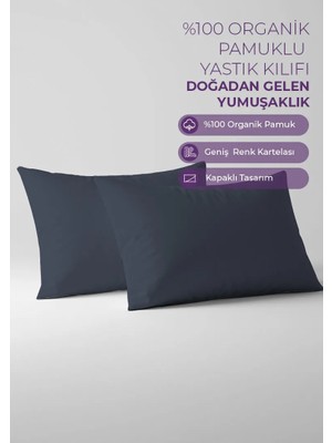 Days In Colours %100 Pamuk Ranforce 2'li Yastık Kılıfı Seti - Dolmabahçe Serisi