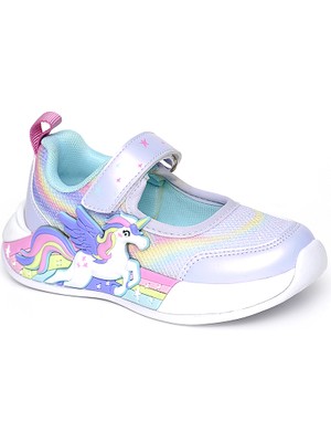 Pepino 2203 Kız Bebe Lila Işıklı Babet