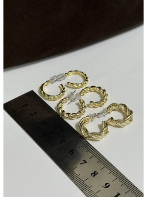 KİLİGİSTANBUL 6'lı Bükme Küpe Seti