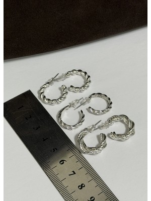 KİLİGİSTANBUL 6'lı Bükme Küpe Seti