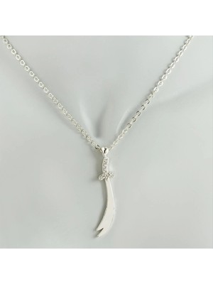 Nuveden Ieg™ Zülfikar Zirkon Taşlı Trend Kolye