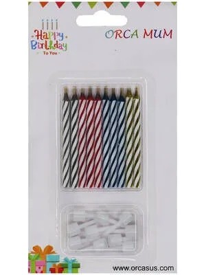 Orca Sönmeyen Doğum Günü Mumu 10'lu
