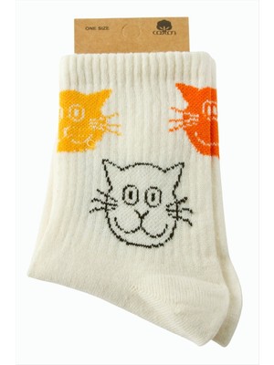 Nuveden Ieg™ Kedi Kolej Çorap 8*28