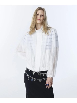 Twist Transparan Dokulu Ceket TS1260005073018