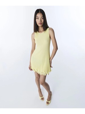 Twist Volanlı Mini Elbise TS1260002211009