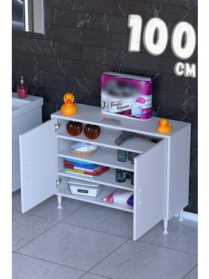 modilayn Ilkim Pratik 3 Raflı Alt Dolap – 14 Farklı Boy Seçeneği