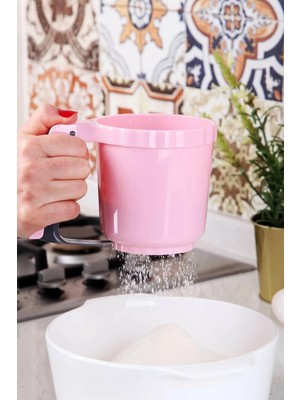 İsmiyle Al Polikarbon Otomatik Un Eleği Pratik