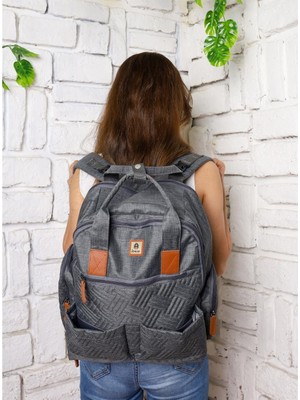 SHC4200 Remuse Unisex Sırt Çantası Gri