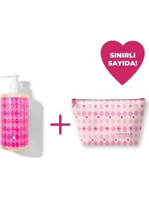 Cosmed Özel Seri Cleansing Gel + Pembe Kalpli Makyaj Çantası
