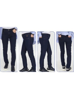 8886 Süzgün Erkek Çocuk Lacivert Kot Pantolon