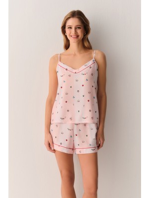 Suwen Smile Atlet Şort Pijama Takımı