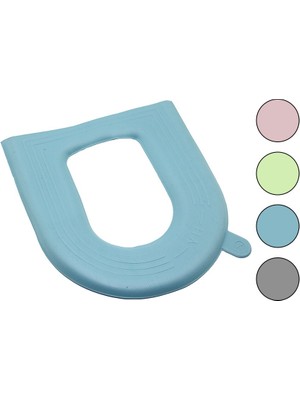 Go İthalat Klozet Oturak Kılıfı Düz Renkli Eva Ped Oturak Kaldırma Kulaklı Yapışkanlı (5517)