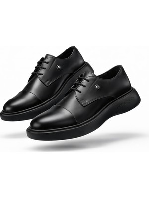 Pierre Cardin 70914 Açma Siyah Hakiki Deri Damatlık Takım Erkek Günlük Klasik Ayakkabı