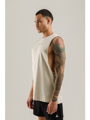 Airlife Better Self Derin Kol Ağızlı ve Pamuklu Erkek Atleti Bej