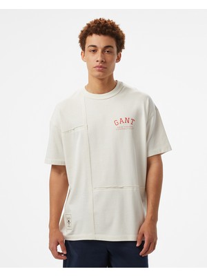 Gant Erkek Beyaz T-Shirt 2325153T.113