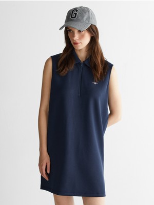 Gant Kadın Lacivert Logolu Elbise 44925140T.433