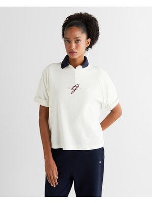 Gant Kadın Krem Relaxed Fit T-Shirt 42325312T.113