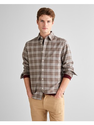 Gant Erkek Beyaz Regular Fit Bisiklet Yaka Gömlek 3250228.294